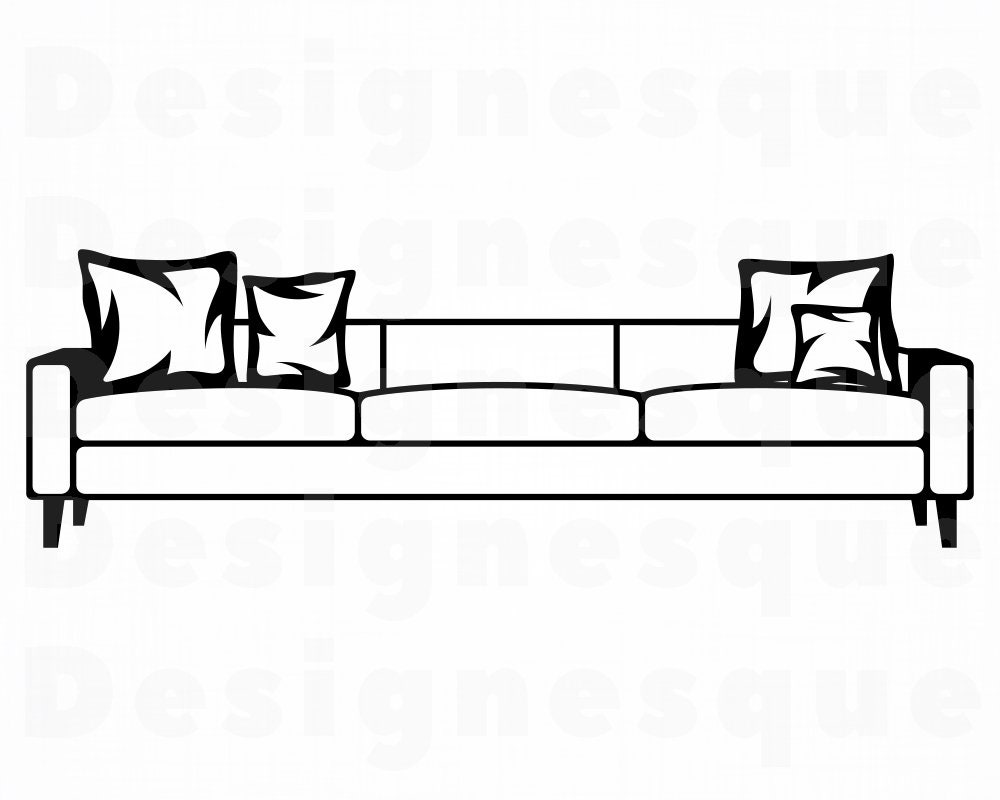 Sofa SVG Couch Svg Home Svg Living Room Svg Sofa Clipart Etsy