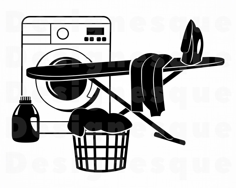 Laundry SVG Dry Cleaners Svg Laundry Clipart Laundry Files Etsy