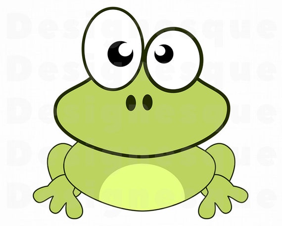 Download Cute Frog 2 SVG Cute Frog SVG Frog Clipart Frog Files for ...