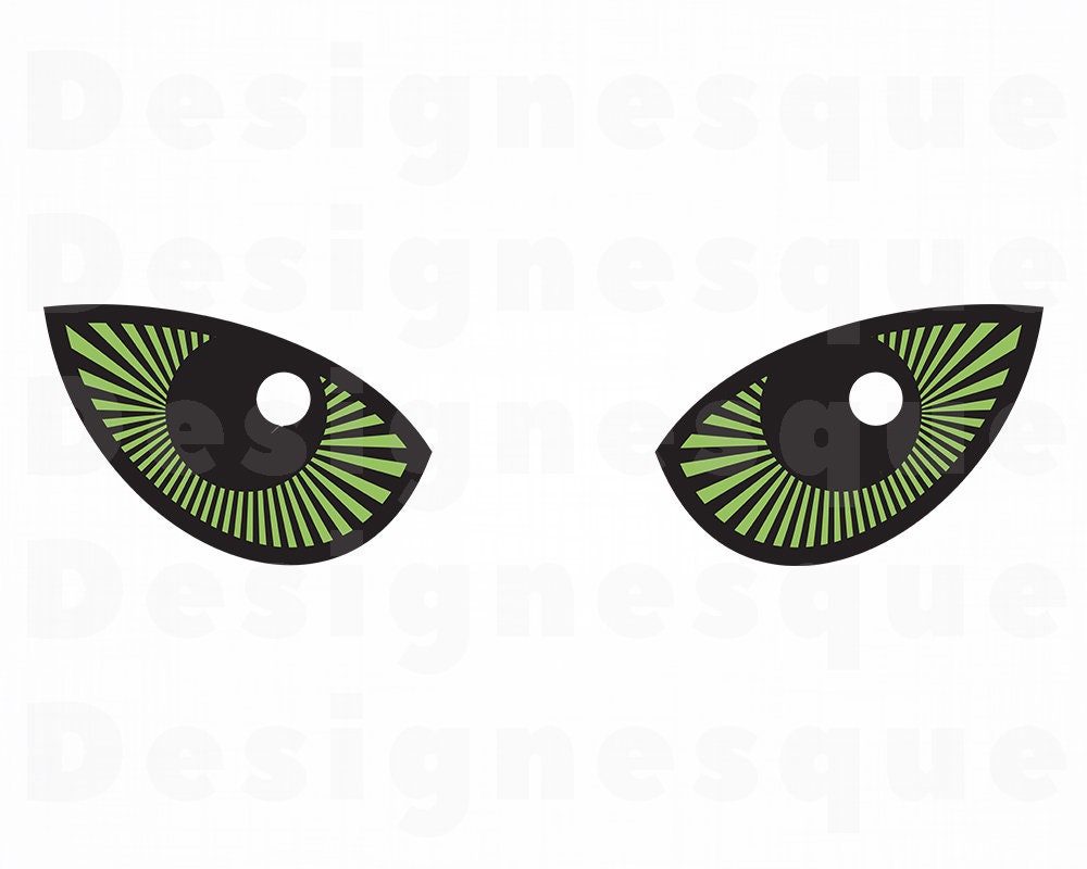 Cat Eyes Svg Eyes SVG Green Eyes Svg Eyes Clipart Eyes | Etsy