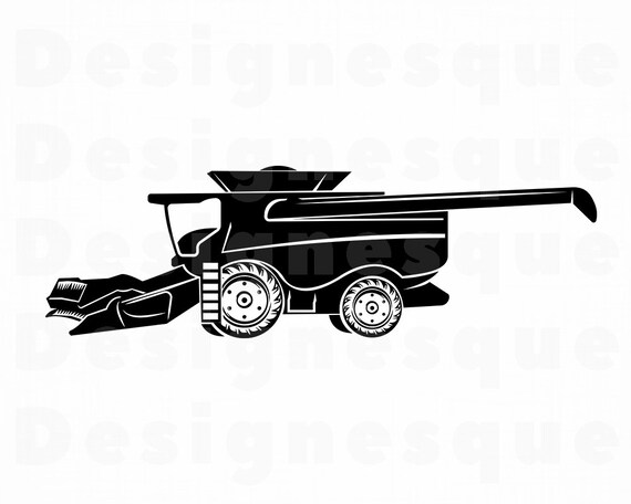 Wheat Harvester Svg Combine Clipart Art Wheat Harvester Svg Combine 