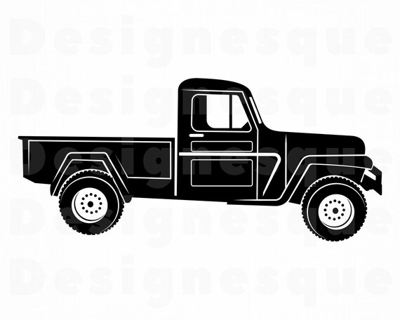 Download Clip Art Art Collectibles Pick Up Truck Svg Cricut And Silhouette Truck Clipart Svg Vintage Pick Up Truck Svg And Png Instant Download Truck Svg Pickup Truck Svg