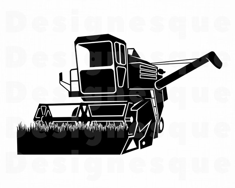 Download Combine Harvester 4 SVG Wheat Harvester Svg Combine Svg | Etsy