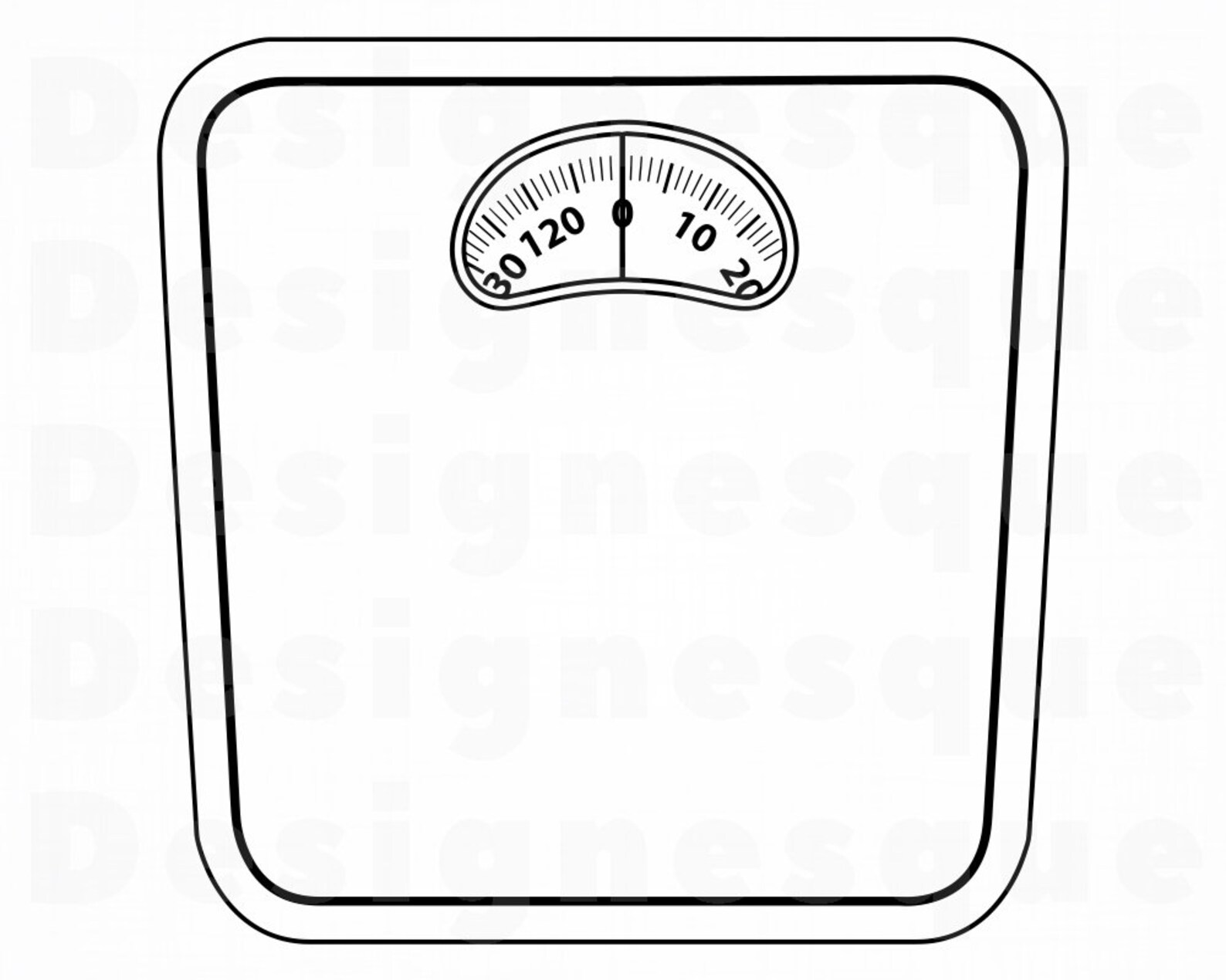 Weight Scales Outline SVG Weight Scales SVG Diet SVG Weight Etsy