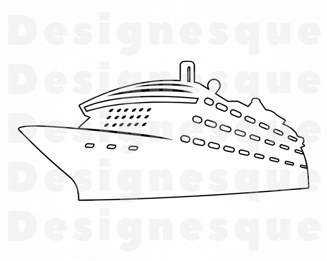 Cruise Ship Outline 5 SVG Cruise Ship SVG Cruise Ship Etsy Cruise Ship Outline 5 SVG Cruise Ship SVG Cruise Ship Etsy