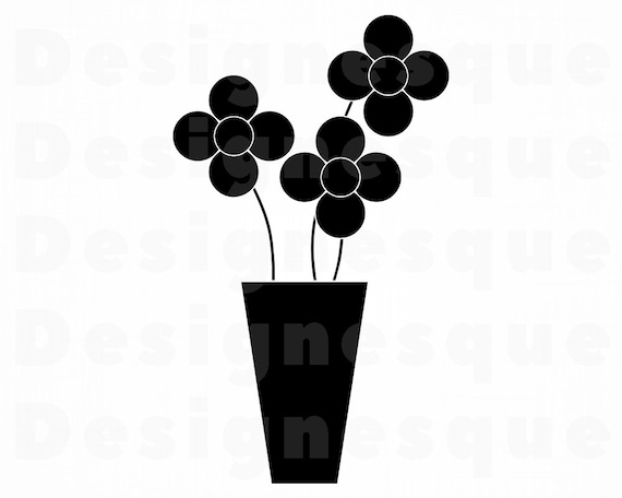 Flower Pot Svg Flowers Svg Gardening Svg Flowers Clipart Etsy