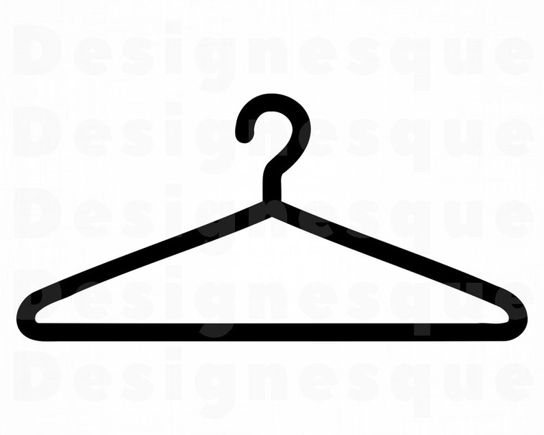Hanger SVG Clothes Hanger SVG Wardrobe Svg Hanger Clipart Etsy