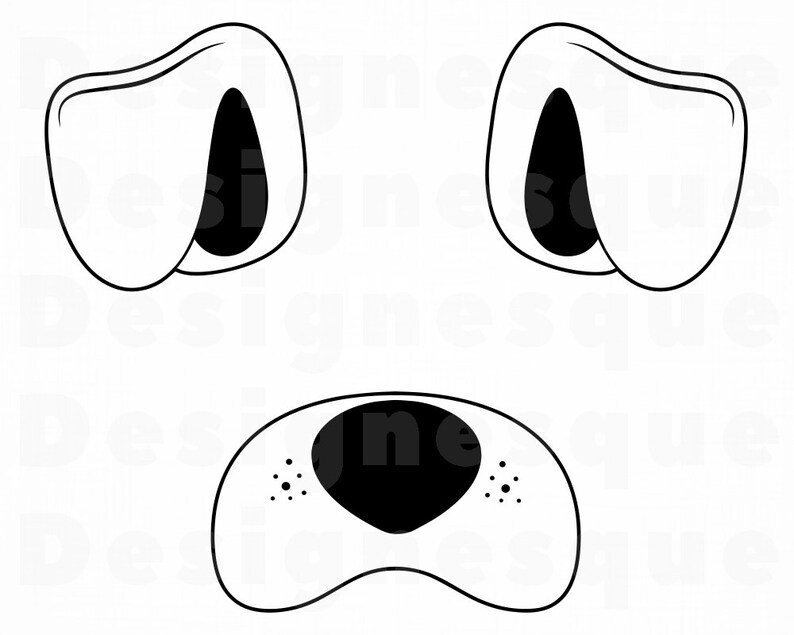 Cut Out Printable Dog Ears Template