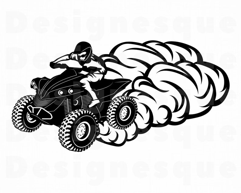 ATV 6 svg ATV SVG 4 Wheeler SVG ATV motorcross SVG Quad afbeelding 0.