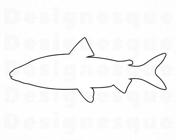 Download White Fish Outline SVG Fishing Svg Fish Svg Fishing | Etsy