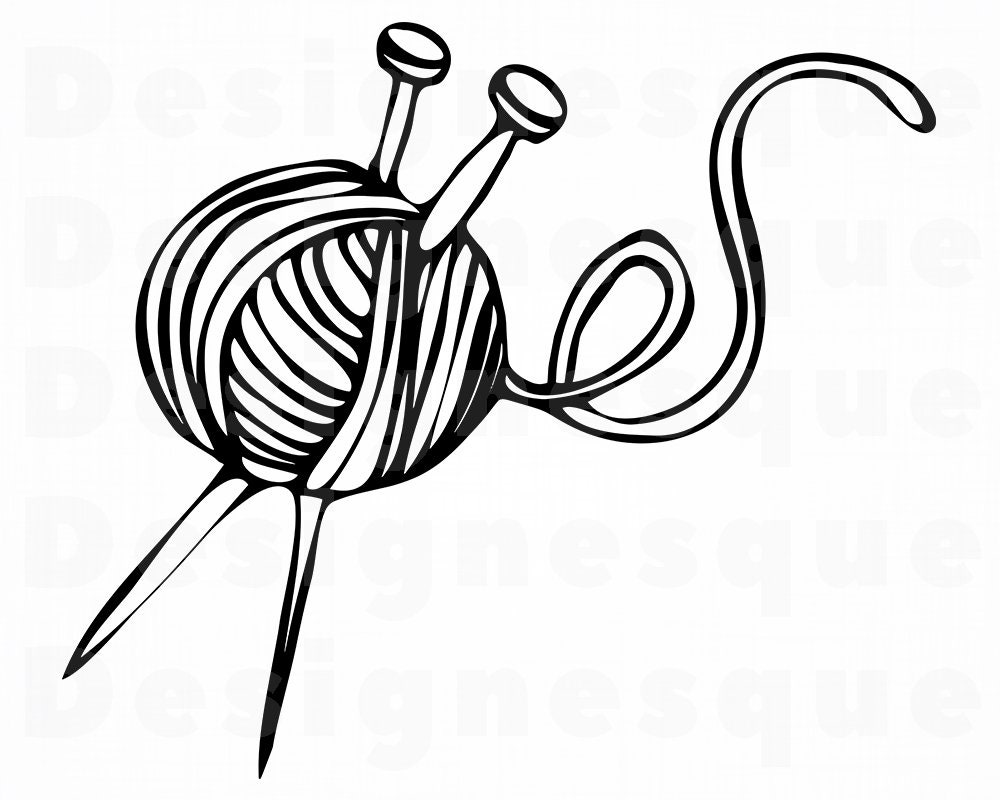 Offline and Knitting SVG & Clip Art knitting svg yarn svg knit knitting