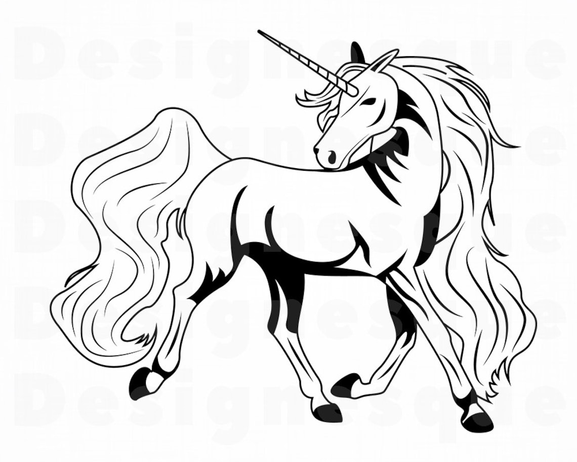 Einhorn SVG Einhorn Clipart Einhorn-Dateien für Cricut | Etsy