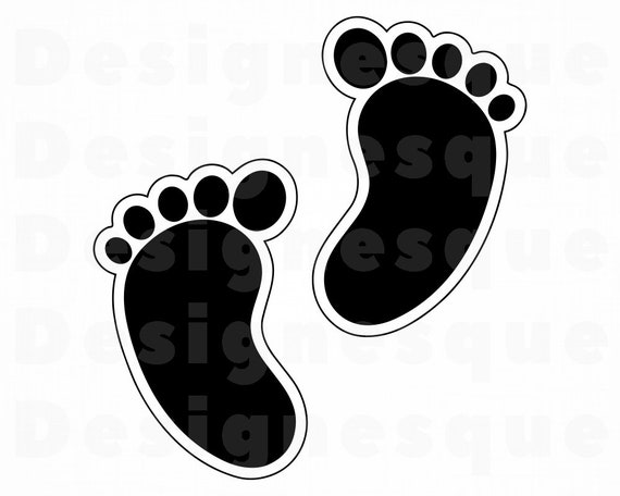 Download Baby Footprints Svg Baby Foot Svg Baby Footprints Clipart Etsy