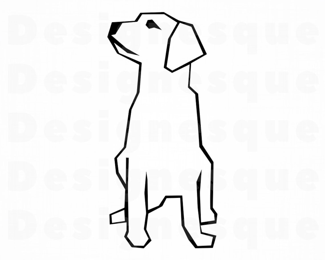 Hund Welpe SVG SVG Hund Umriss SVG Hund Clipart | Etsy