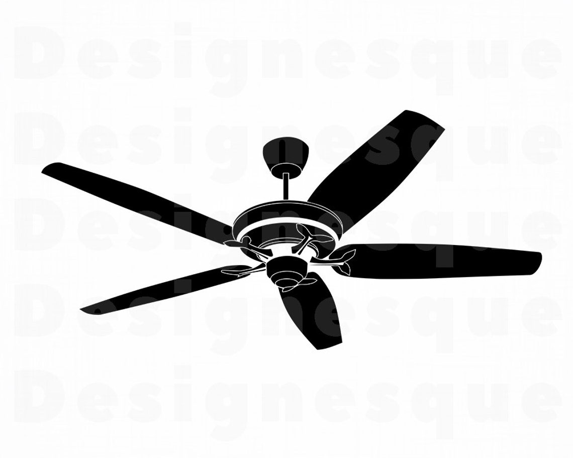 Ceiling Fan 2 SVG Ceiling Fan SVG Ceiling Fan Clipart Etsy Canada