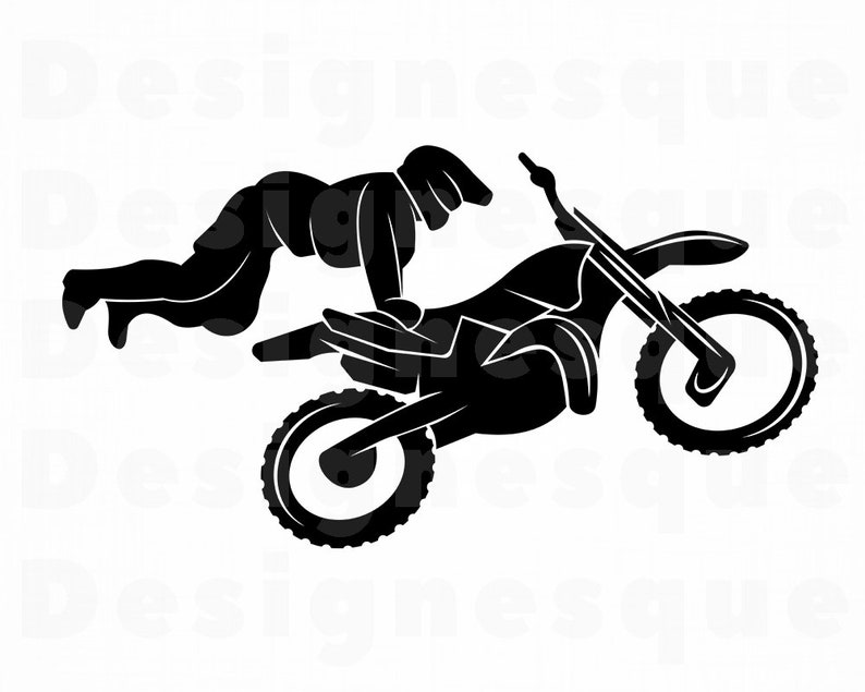 Download Freestyle Motocross 7 SVG Dirt Bike Svg Stunt Bike Svg | Etsy