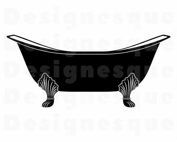 Bathtub Svg Bath Svg Shower Svg Bathtub Clipart Bathtub Etsy