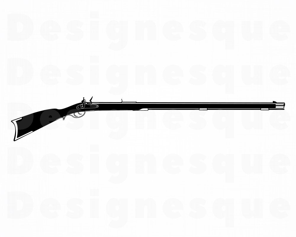 Musket Svg Flintlock Rifle SVG Gun Svg Rifle Svg Musket Etsy