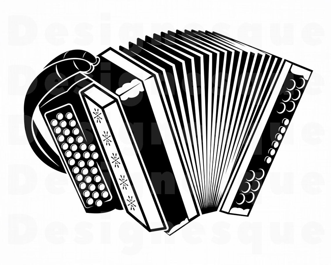 Accordion SVG Accordion Clipart Accordion Files for Cricut Etsy