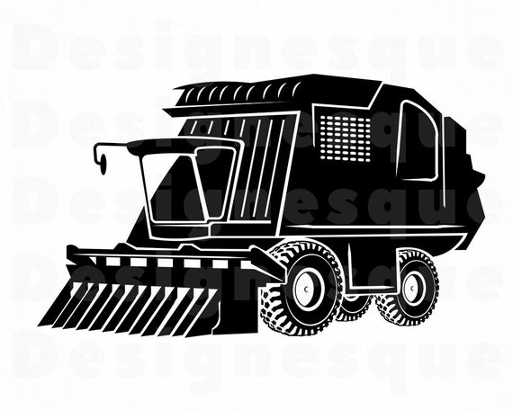Download Corn Head 2 SVG Corn Header Svg Combine Harvester SVG | Etsy