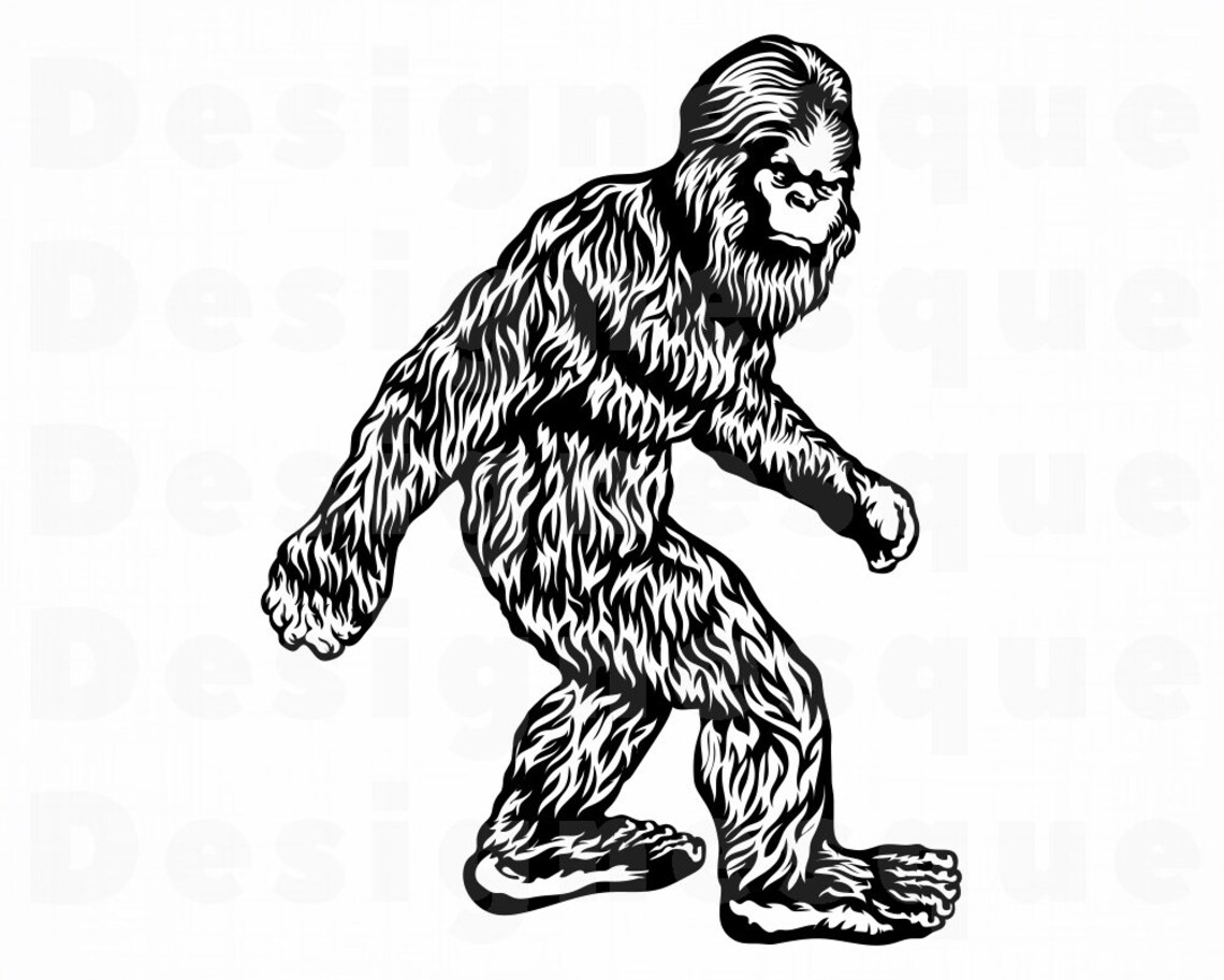 Bigfoot 6 SVG Bigfoot SVG Sasquatch SVG Bigfoot Clipart Etsy