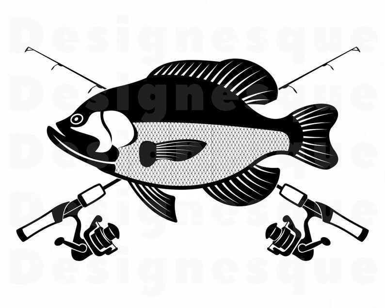 Download Crappie Fishing SVG Fishing Logo Svg Fish Svg Fishing | Etsy
