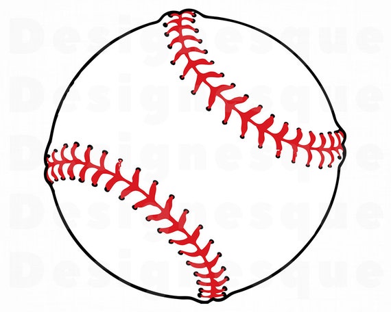 Download Baseball Outline 4 Svg Softball Svg Baseball Clipart Etsy