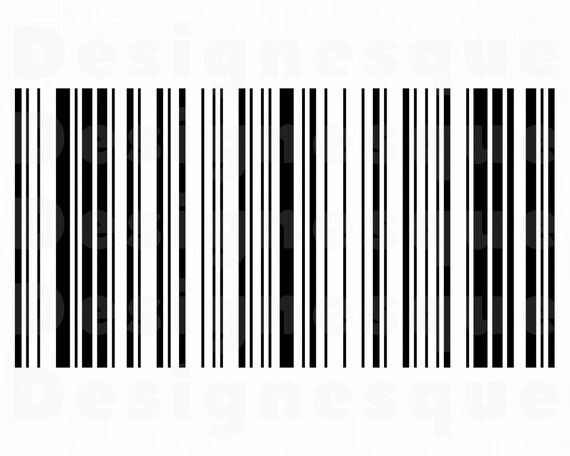 Bar Code 2 Svg Barcode Svg Einkaufen Svg Barcode Clipart Etsy