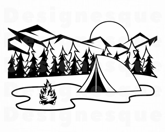Free Free 235 Camping Svg Clip Art SVG PNG EPS DXF File