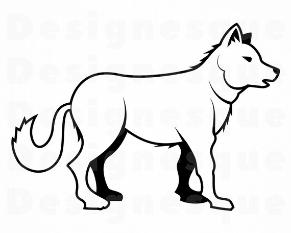Download Wolf Outline Svg Wolf Svg Forest Animals Svg Wolf Clipart Etsy