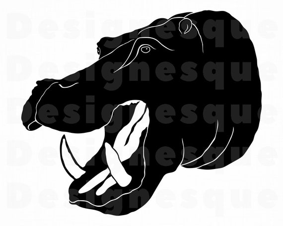 Download Hippo Head 2 Svg Hippo Mascot Svg Hippo Svg Hippo Clipart Etsy