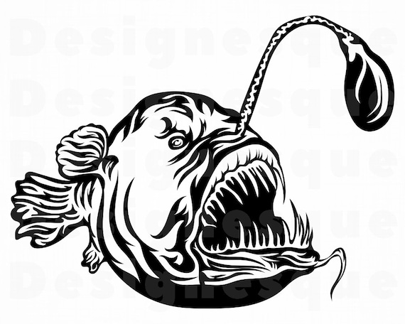 Download Anglerfish 2 Svg Anglerfish Svg Angler Fish Svg Anglerfish Etsy