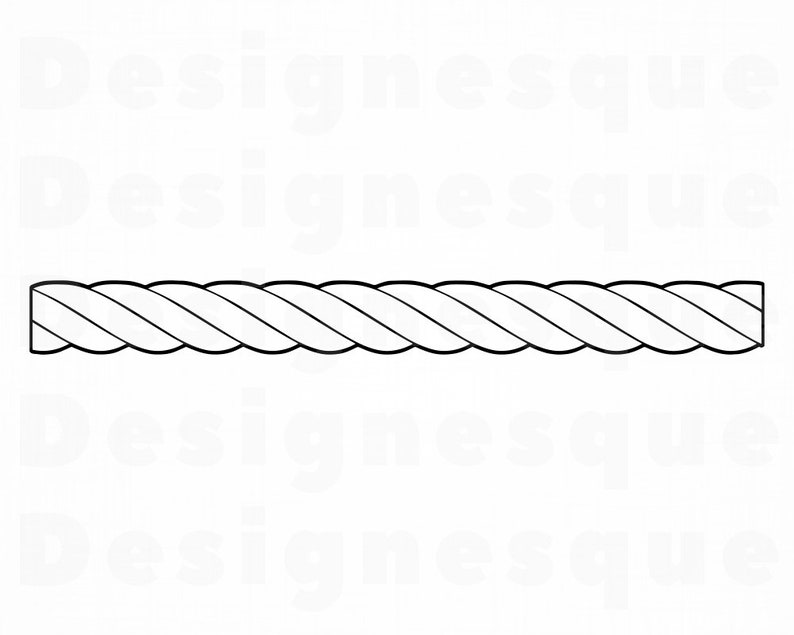 Rope Outline SVG Rope Svg Nautical Svg Rope Clipart Rope Etsy