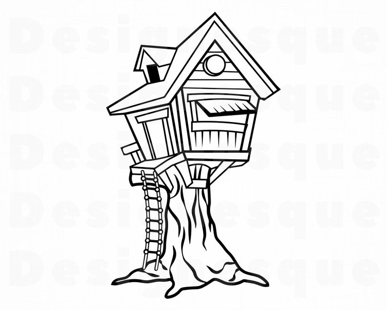 Download Tree House 4 SVG Tree House Svg Treehouse SVG Tree House ...