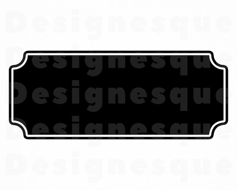 Plaque Png Eps Plaque Cut Files For Silhouette Banner Svg Plaque Vector