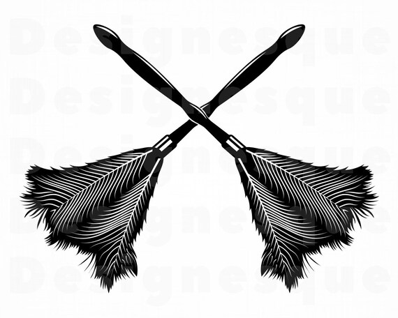 images Feather Duster Clipart Black And White feather duster logo svg cleaning service svg maid svg etsy