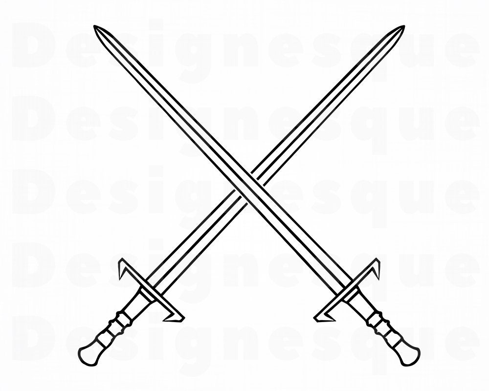 Sword Logo Svg Sword Svg Sword Clipart Sword Files For Etsy