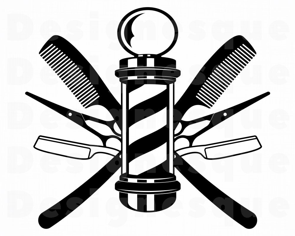 Barber Logo SVG Logo SVG Hair Stylist Logo Svg Etsy Canada