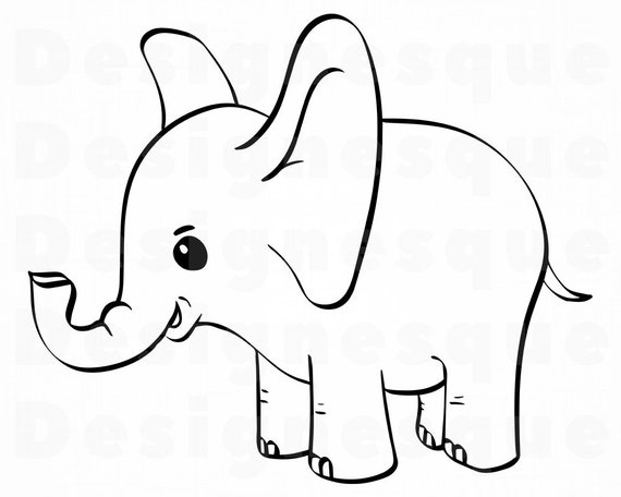 Free Free 62 Silhouette Baby Elephant Svg SVG PNG EPS DXF File