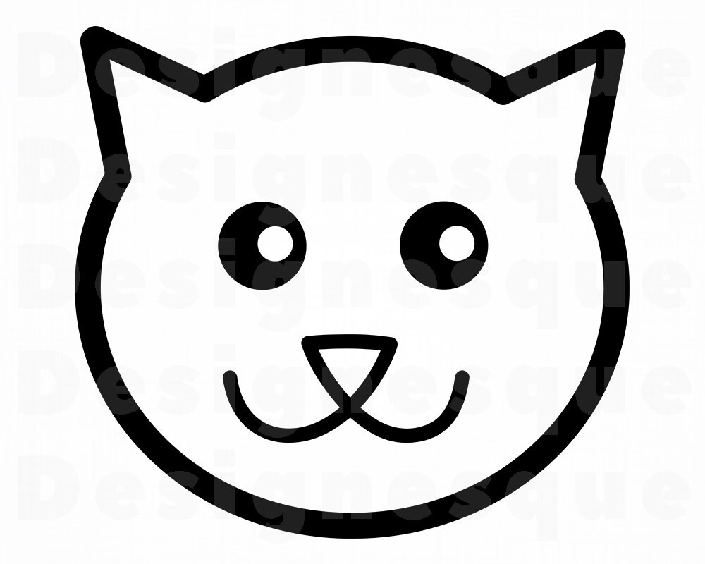 Free Free 329 Cute Cat Face Svg Free SVG PNG EPS DXF File