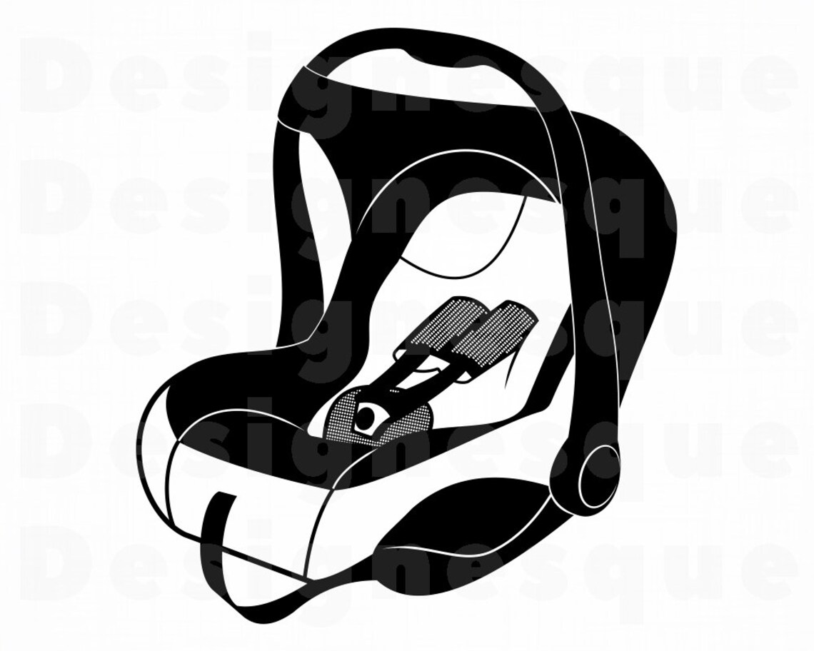 Baby Car Seat Svg Car Seat SVG Baby Seat Clipart Baby Seat Etsy