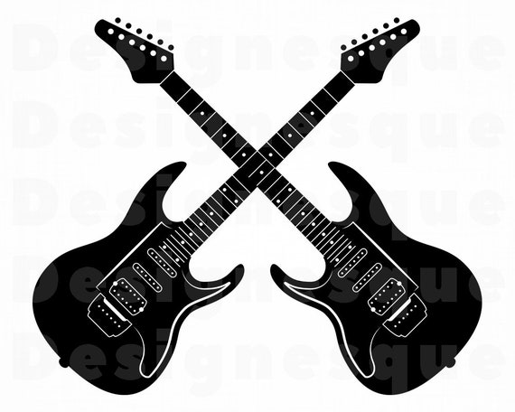 Gitarre Logo 4 Svg Gitarre Svg Gitarre Clipart Etsy