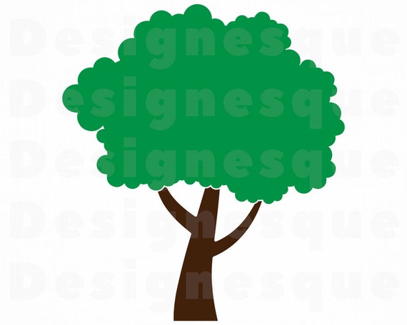 Download Tree Svg Oak Tree Svg Green Tree Svg Tree Clipart Tree Cut Etsy