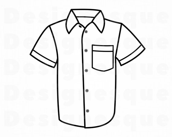 Download Shirt Svg Short Sleeve Svg T Shirt Svg Shirt Clipart Shirt Files For Cricut Shirt Cut Files For Silhouette Shirt Dxf Png Eps Vector