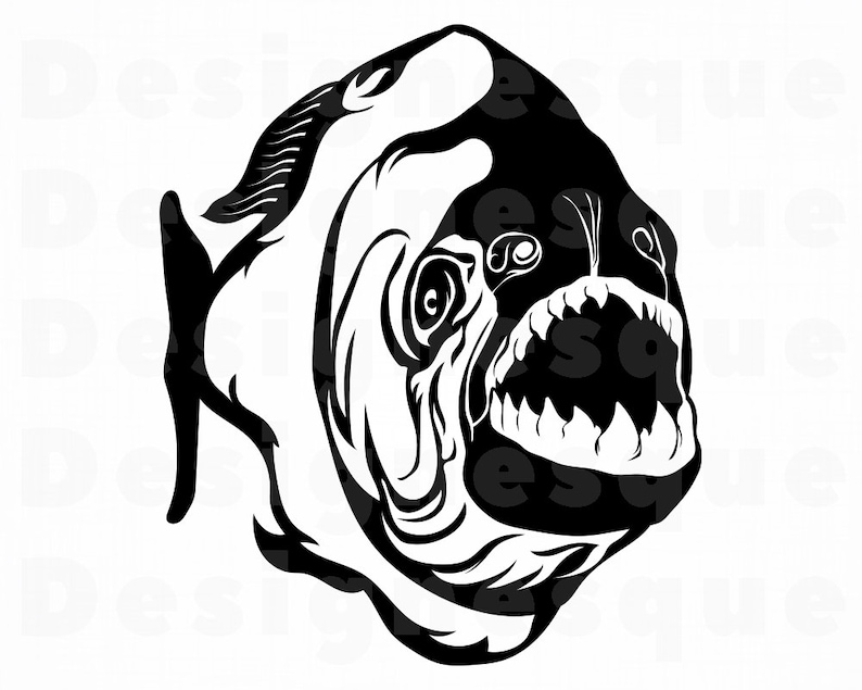 Piranha SVG Fish Svg Piranha Clipart Piranha Files for | Etsy