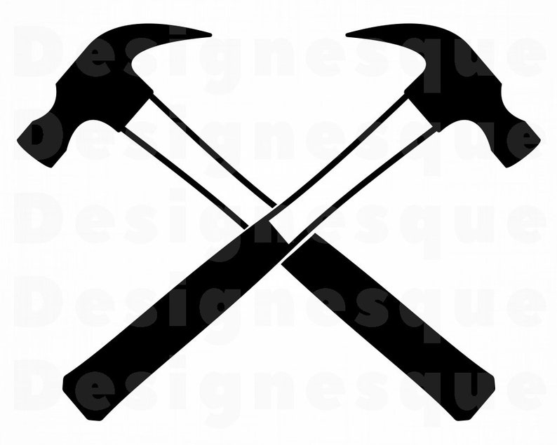 Hammer Logo 4 SVG Hammer SVG Tools SVG Hammer Clipart Etsy