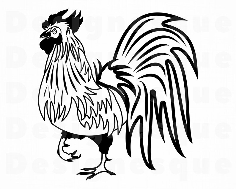 Download Rooster 3 SVG Rooster Svg Rooster Clipart Rooster Files | Etsy
