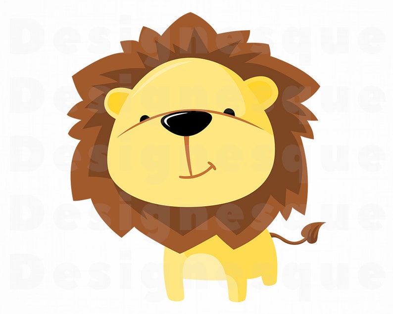 Download Cute Lion SVG Lion SVG Lion Clipart Lion Files for Cricut ...