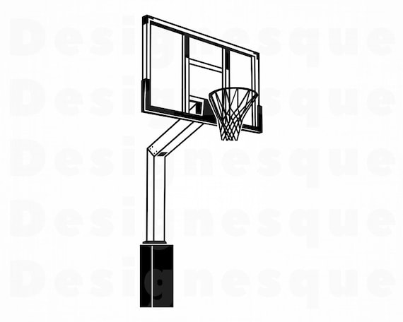 Download Basketball Hoop Svg Basketball Backboard Svg Basketball Etsy