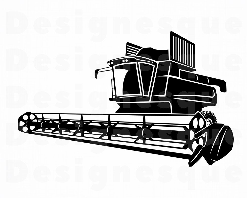 Download Combine Harvester SVG Farm Svg Combine Svg Combine Clipart ...